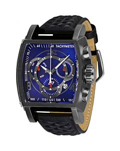 Men's S1 Rally Chronograph Leather Blue Dial