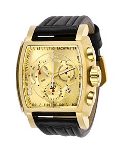 Men's S1 Rally Chronograph Leather Gold-tone Dial