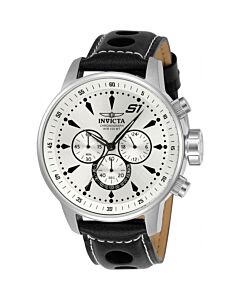 Men's S1 Rally Chronograph Leather Silver Dial