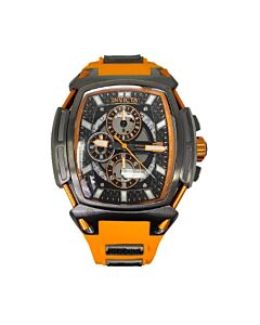 Men's S1 Rally Chronograph Silicone and Carbon Fiber Gunmetal Dial Watch