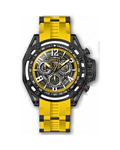 Men's S1 Rally Chronograph Silicone and Stainless Steel Yellow and Black Dial Watch
