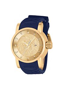 Men's S1 Rally Silicone Gold-tone Dial Watch