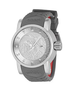 Men's S1 Rally Silicone Silver-tone Dial Watch