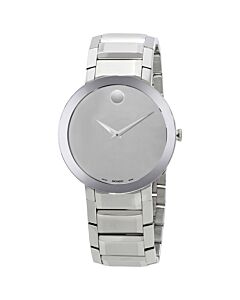 Men's Sapphire Stainless Steel Silver Mirror Dial