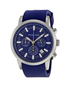 Men's Scout Chronograph Silicone Blue Dial Watch