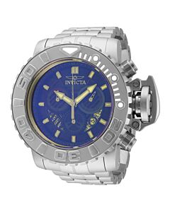 Men's Sea Hunter Chronograph Stainless Steel Blue Metal Dial Watch