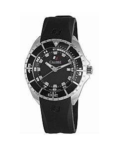 Men's Sea Knight Rubber Black Dial Watch