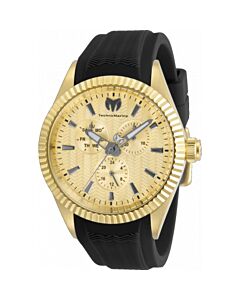 Men's Sea Silicone Gold-tone Dial Watch