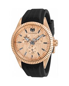 Men's Sea Silicone Rose Gold-tone Dial Watch