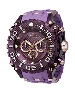 Men's Sea Spider Chronograph Polyurethane Purple Dial Watch
