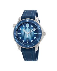Men's Seamaster Rubber Blue Dial Watch