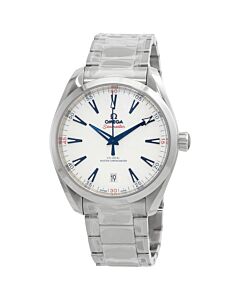 Men's Seamaster Stainless Steel White Dial Watch