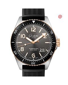 Men's SeaQ Panorama Date Rubber Grey Dial Watch