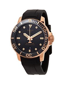 Men's Seastar 1000 Powermatic 80 Rubber Black Dial Watch