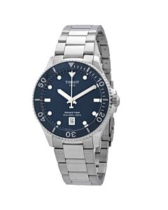 Men's Seastar Stainless Steel Blue Dial Watch
