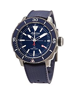 Men's Seastrong Diver GMT Rubber Dark Blue Dial Watch