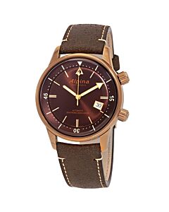 Men's Seastrong Diver Heritage Leather Brown Dial