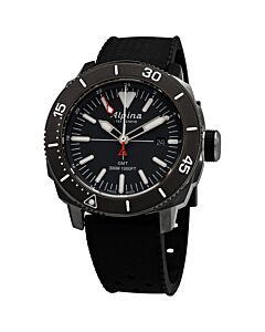 Mens-Seastrong-Rubber-Black-Dial