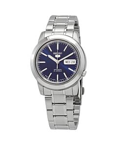 Men's Seiko 5 Stainless Steel Blue Dial Watch