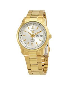 Men's Seiko 5 Stainless Steel Champagne Dial Watch