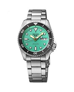 Men's Seiko 5 Stainless Steel Green Dial Watch