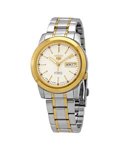 Men's Seiko 5 Stainless Steel Silver Dial Watch