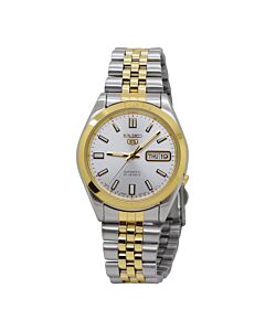 Men's seiko 5 Stainless Steel Silver-tone Dial Watch
