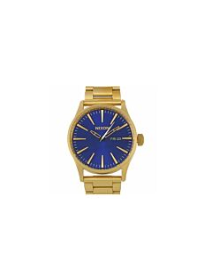 Men's Sentry Stainless Steel (3-link) Blue Sunray Dial Watch