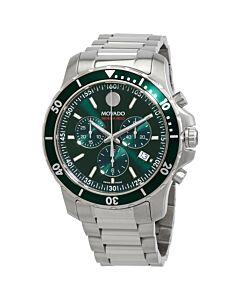 Men's Series 800 Chronograph Stainless Steel Green Dial Watch