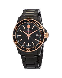 Men's Series 800 Stainless Steel Black Dial Watch