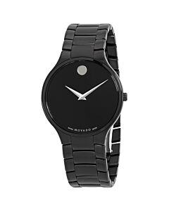 Men's Serio Stainless Steel Black Dial Watch