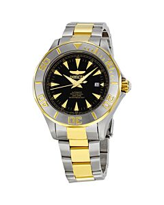 Men's Signature Auto Two-Tone Stainless Steel Black Dial