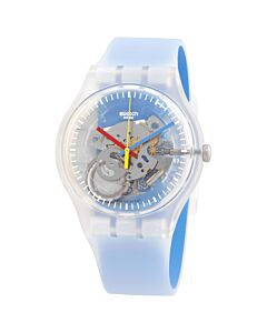 Men's Silicone Transparent Dial Watch