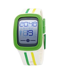 Men's Silicone White Digital (LCD) Dial Watch