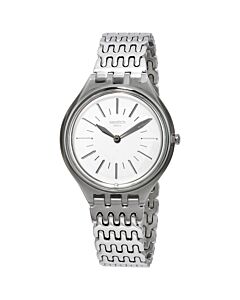 Men's Skinparure Stainless Steel White Dial Watch
