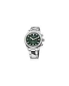 Men's Skydiver Chronograph Stainless Steel Green Dial Watch