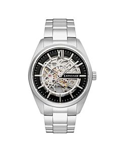 Men's Smeaton Stainless Steel Black Dial Watch