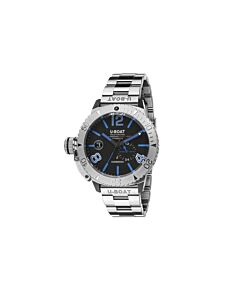 Men's Sommerso Stainless Steel Black Dial Watch