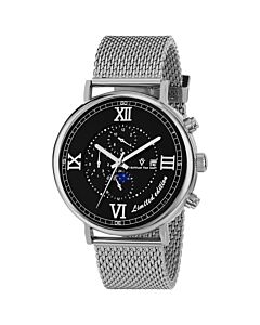 Men's Somptueuse LTD Chronograph Stainless Steel Black Dial Watch