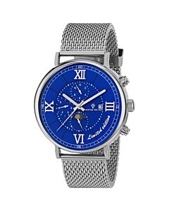 Men's Somptueuse LTD Chronograph Stainless Steel Blue Dial Watch