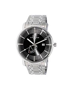 Men's Sorrento Stainless Steel Black Dial Watch