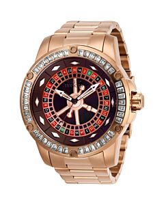 Men's Specialty Casino Stainless Steel Red Dial