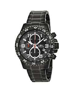 Men's Specialty Chronograph Stainless Steel Black and Grey Dial Watch
