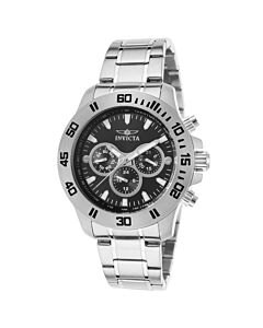 Men's Specialty Chronograph Stainless Steel Black Dial Watch