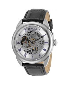 Men's Specialty Leather Silver-tone Dial