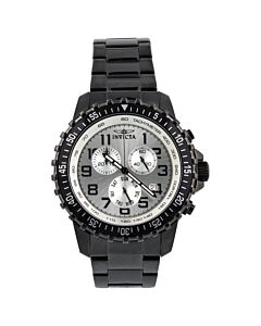 Men's Specialty Chrono Gunmetal Ion Plated SS Silver-Tone Dial