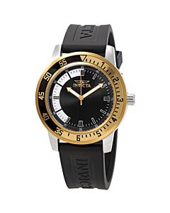 Men's Specialty Polyurethane Black and White Dial Watch