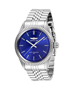 Men's Specialty Stainless Steel Blue Dial Watch