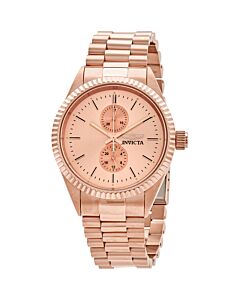 Men's Specialty Stainless Steel Rose Gold-tone Dial