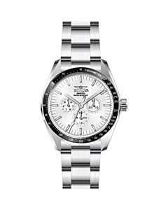 Men's Specialty Stainless Steel Silver-tone Dial Watch